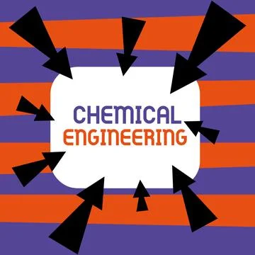 Writing displaying text Chemical Engineering. Business showcase developing Illustrazione stock