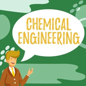 Writing displaying text Chemical Engineering. Conceptual photo developing things Illustrazione stock