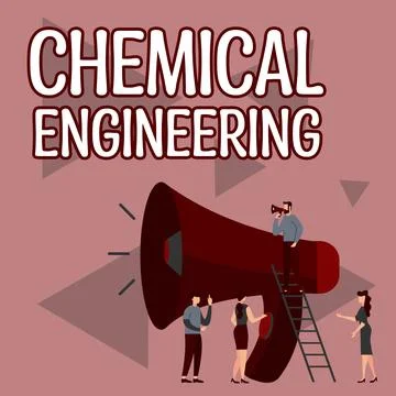 Writing displaying text Chemical Engineering. Word Written on developing things Illustrazione stock