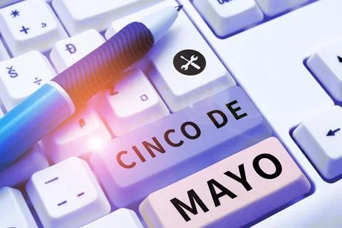 Writing displaying text Cinco De Mayo. Business approach Mexican-American Stock Photos