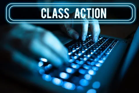 Writing displaying text Class Action. Business concept lawsuit filed by small Stockfoto's