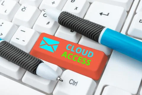 Writing displaying text Cloud Access. Business showcase Software tool between Stock Photos