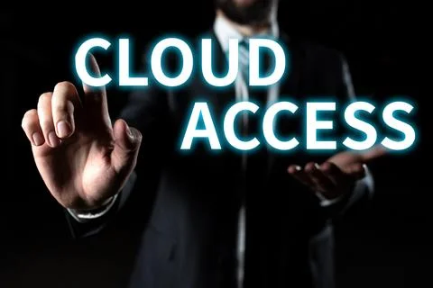 Writing displaying text Cloud Access. Concept meaning Software tool between the Stock Photos