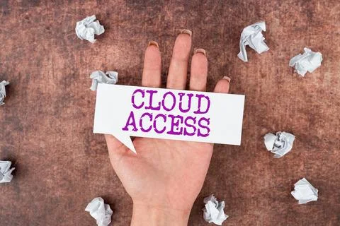 Writing displaying text Cloud Access. Concept meaning Software tool between the Stock Photos
