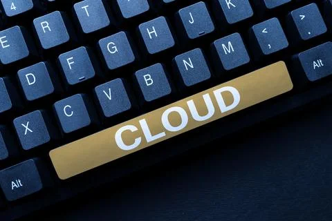 Writing displaying text Cloud. Business idea anything that involves delivering Foto stock