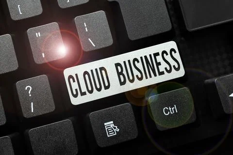 Writing displaying text Cloud Business. Business concept internetbased delivery Foto stock