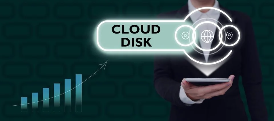 Writing displaying text Cloud Disk. Business concept web base service that Stock Photos
