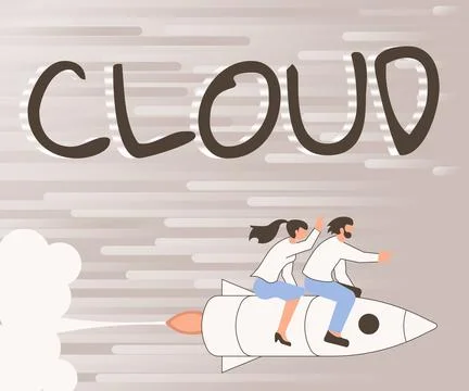 Writing displaying text Cloud. Internet Concept anything that involves 스톡 일러스트