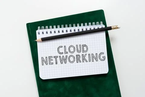 Writing displaying text Cloud Networking. Word for application of engineering to Stock Photos