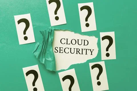 Writing displaying text Cloud Security. Concept meaning Imposing a secured Stock Photos
