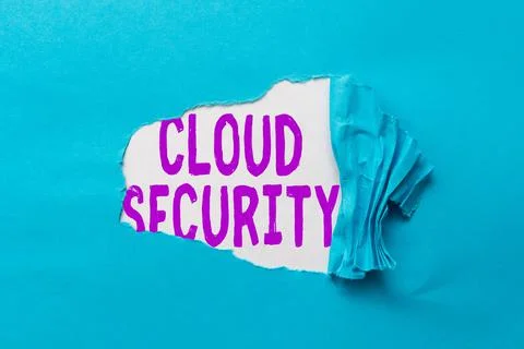 Writing displaying text Cloud Security. Concept meaning Protect the stored Stock Photos