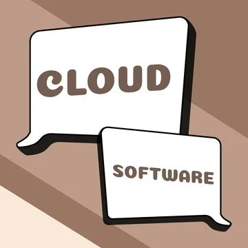 Writing displaying text Cloud Software. Word Written on The level of prices Illustrazione stock