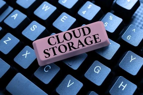 Writing displaying text Cloud Storage. Business showcase computing connect 스톡 사진
