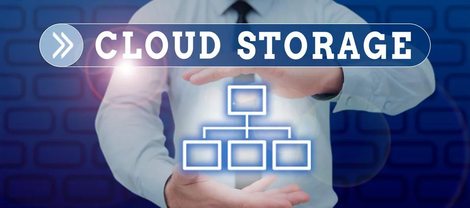 Writing displaying text Cloud Storage. Business overview computing connect Stock Photos
