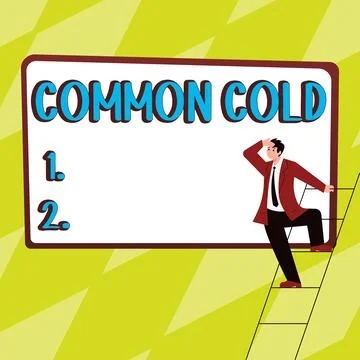 Writing displaying text Common Cold. Business overview viral infection in upper Stock Illustration