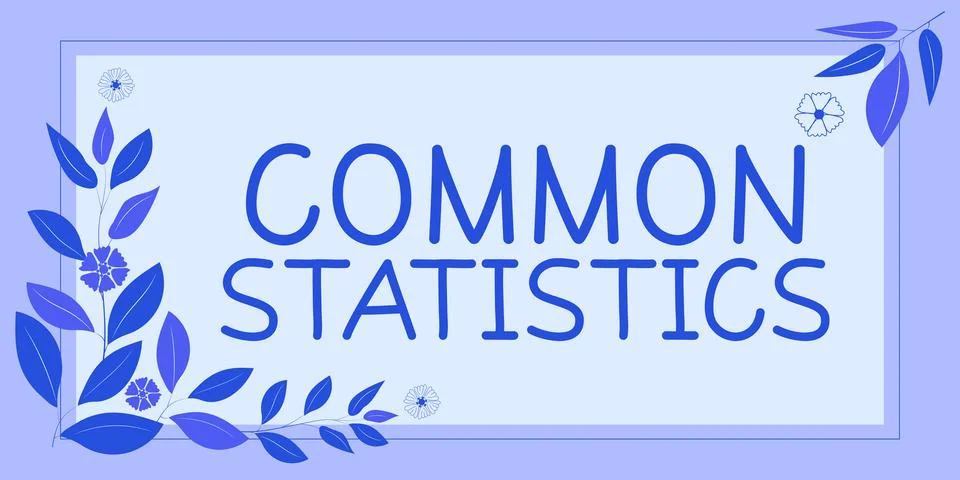 Writing displaying text Common Statistics. Conceptual photo deals with 스톡 일러스트