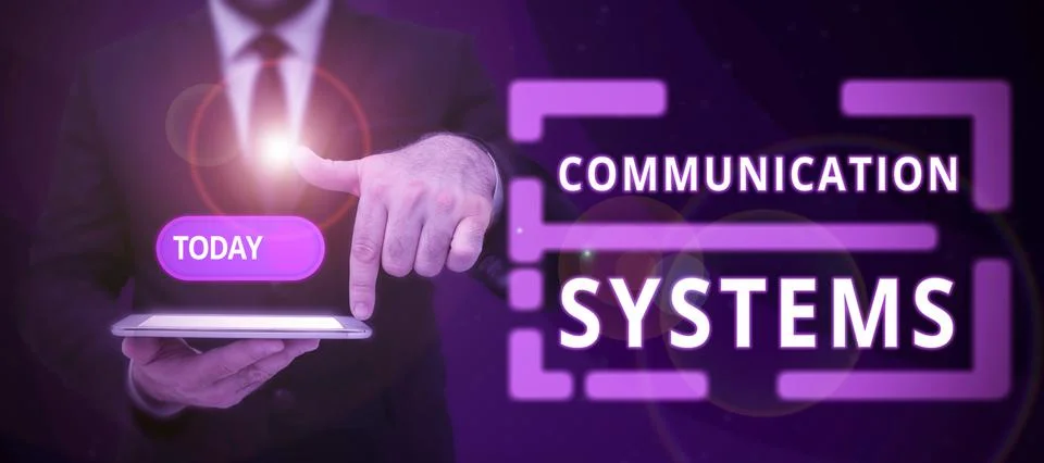 Writing displaying text Communication Systems. Internet Concept Flow of Infor Stock Photos