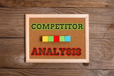 Writing displaying text Competitor Analysis. Business overview assessment of the Stockfoto's