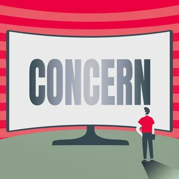 Writing displaying text Concern. Business showcase to be important to someone or Stock Illustration