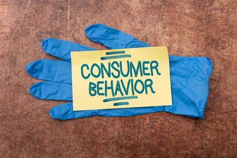 Writing displaying text Consumer Behavior. Business idea study of how individual Stock Photos