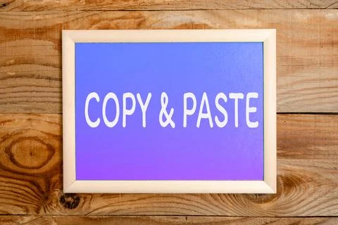 Writing displaying text Copy Paste. Business showcase an imitation, transcript 写真素材