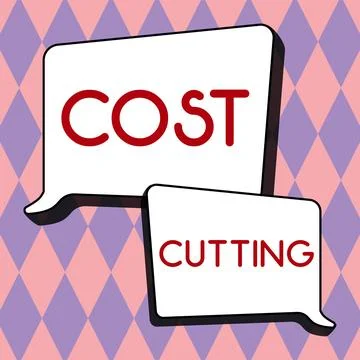 Writing displaying text Cost Cutting. Internet Concept Measures implemented to Illustrazione stock