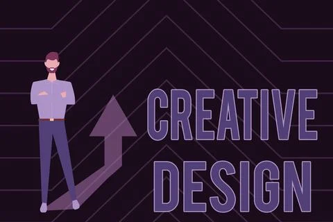 Writing displaying text Creative Design. Conceptual photo subset of visual 스톡 일러스트