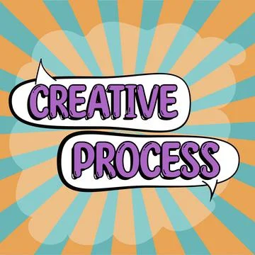 Writing displaying text Creative Process. Business approach connecting ideas Stock Illustration