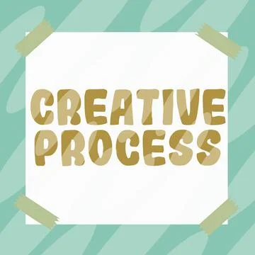Writing displaying text Creative Process. Business approach connecting ideas Stock Illustration