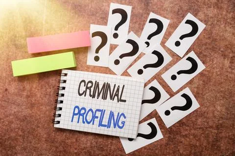 Writing displaying text Criminal Profiling. Concept meaning Develop profiles for 스톡 사진