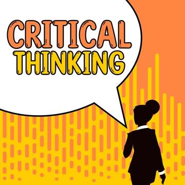Writing displaying text Critical Thinking. Concept meaning sequence of stages of 스톡 일러스트