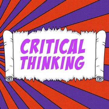 Writing displaying text Critical Thinking. Business approach sequence of stages 스톡 일러스트