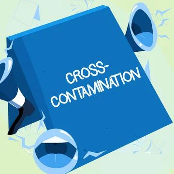 Writing displaying text Cross Contamination. Business concept Unintentional 스톡 일러스트