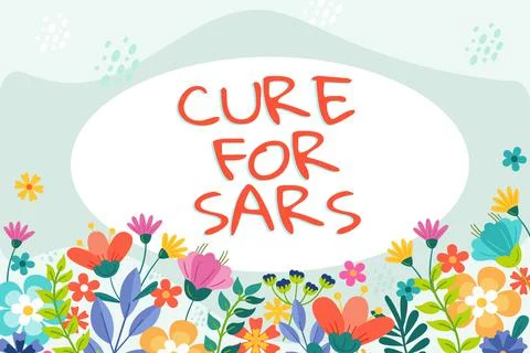Writing displaying text Cure For Sars. Business approach Medical treatment over Ilustração Stock
