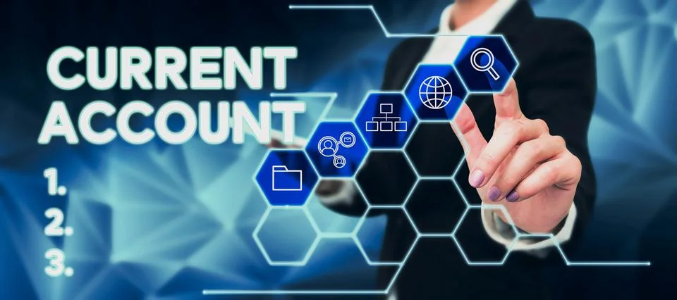Writing displaying text Current Account. Word for personal bank account which Stock Photos