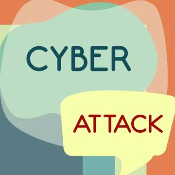 Writing displaying text Cyber Attack. Internet Concept An attempt by hackers to Illustration
