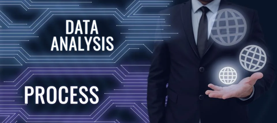 Writing displaying text Data Analysis Process. Business showcase build a Stock Photos