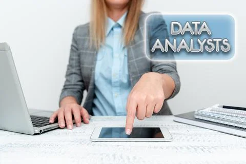 Writing displaying text Data Analysts. Business approach Programmer Design and Stock Photos