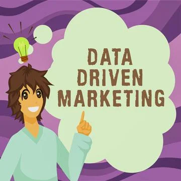 Writing displaying text Data Driven Marketing. Business showcase Strategy built Stock Illustration