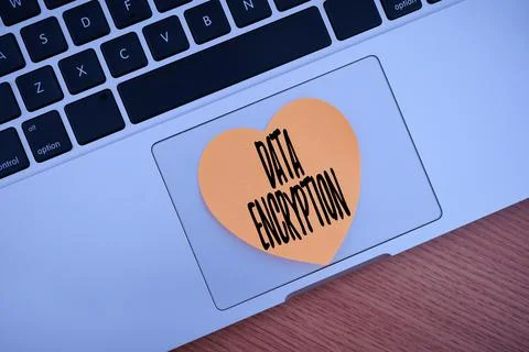 Writing displaying text Data Encryption. Conceptual photo Symmetrickey algorithm Stock Photos