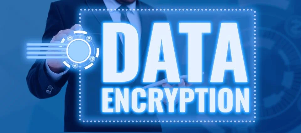 Writing displaying text Data Encryption. Business approach Conversion of data Stock Photos