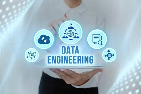 Writing displaying text Data Engineering. Conceptual photo data science that Stock Photos