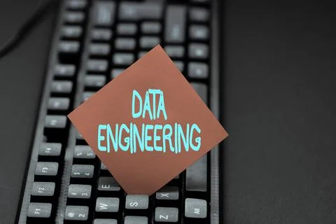 Writing displaying text Data Engineering. Internet Concept data science that Stock Photos