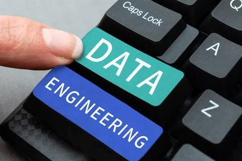 Writing displaying text Data Engineering. Business approach data science that Stock Photos