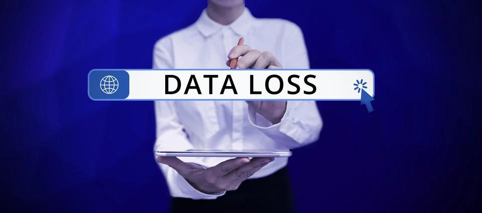 Writing displaying text Data Loss. Business idea process or event that results Stock Photos