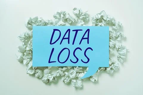 Writing displaying text Data Loss. Concept meaning process or event that results Foto stock