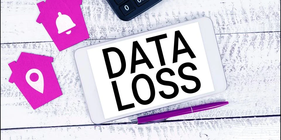 Writing displaying text Data Loss. Business concept process or event that 스톡 사진