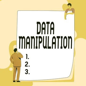 Writing displaying text Data Manipulation. Business showcase the process of Illustration