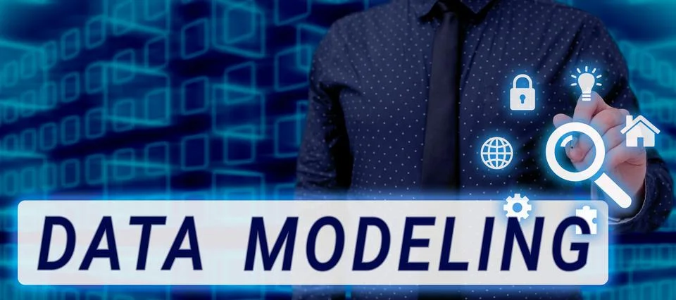 Writing displaying text Data Modeling. Conceptual photo process of transferring Stock Photos