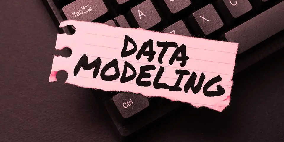 Writing displaying text Data Modeling. Conceptual photo process of transferring 스톡 사진